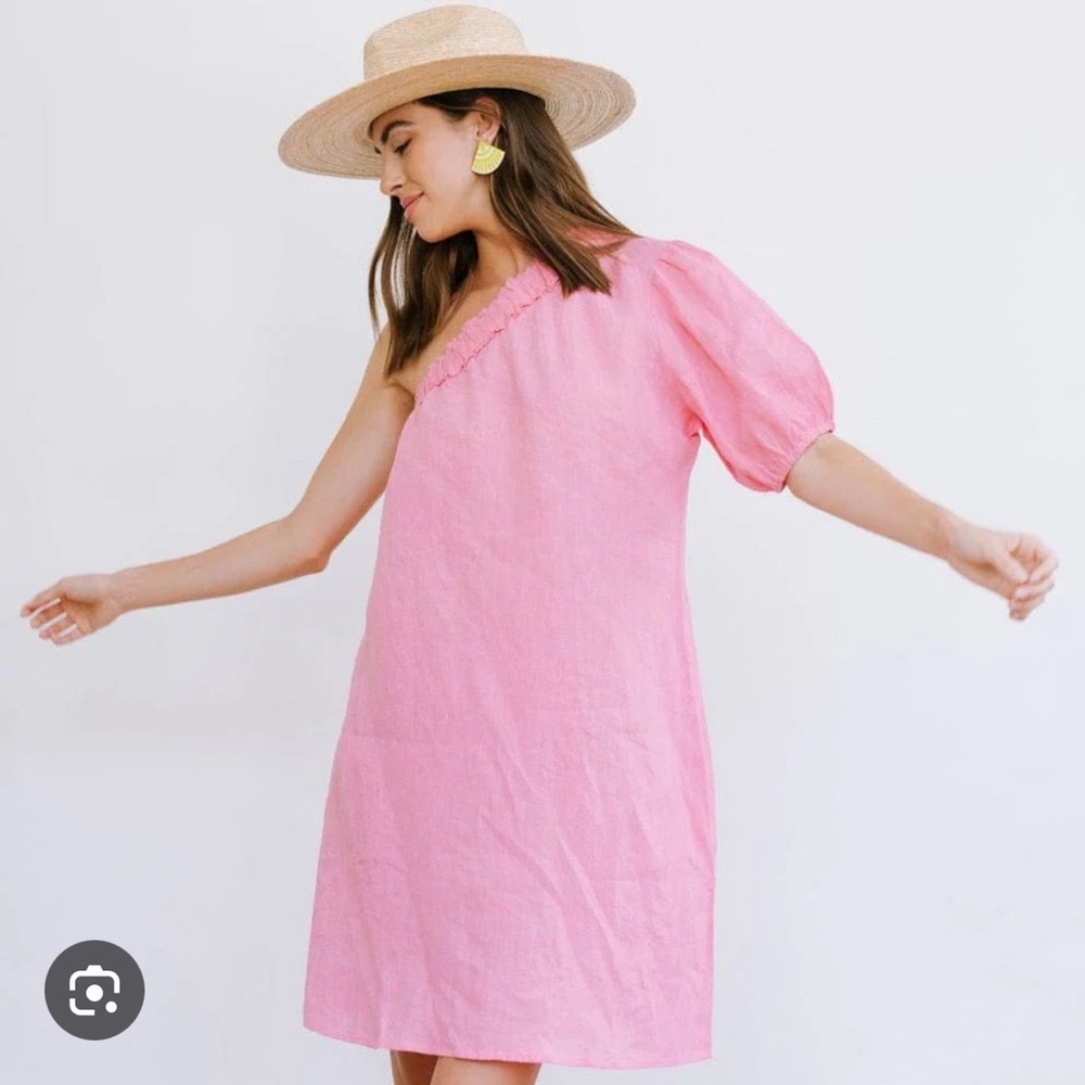 Linen Pink Dress
